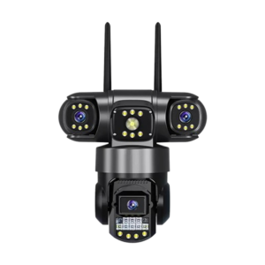 gopix wifi triple lens 6mp cctv camera with two way audio, night vision color